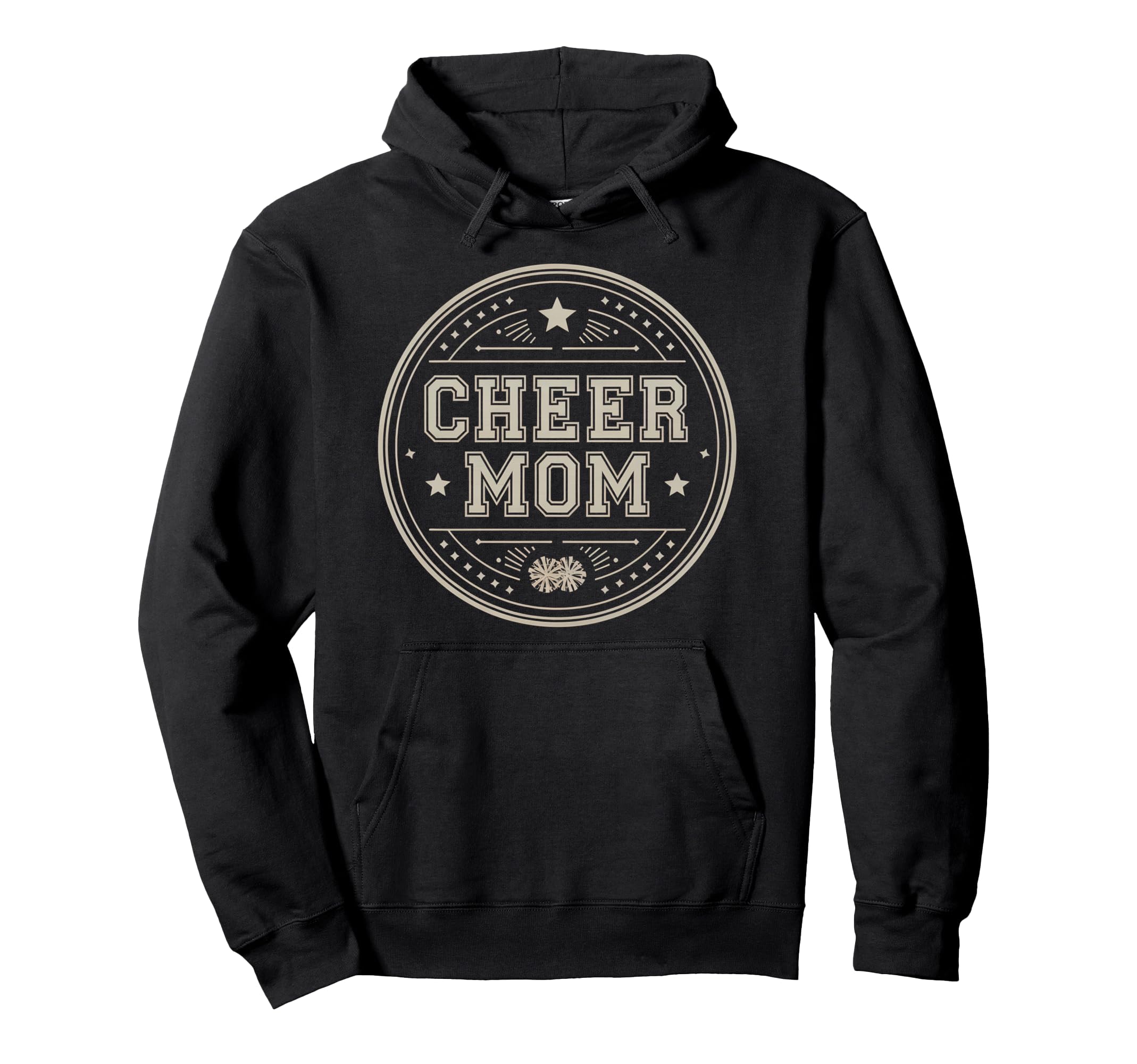 Cheer Mom Mother Bow Cheerleader Game Hoodie - Graphic Print for Adults - T-Shirt, Sweatshirt, Hoodie