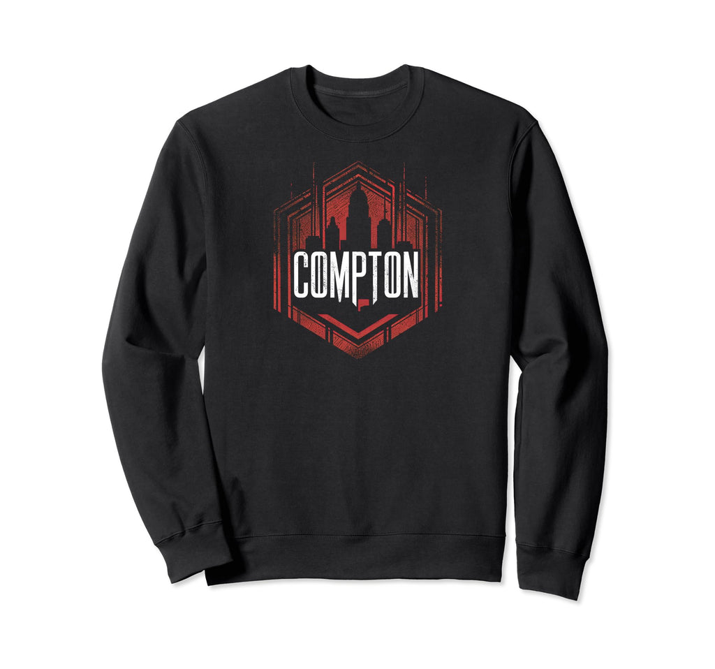 Compton Grit 90S Grunge Sweatshirt - Casual Everyday Wear for Adults - T-Shirt, Sweatshirt, Hoodie