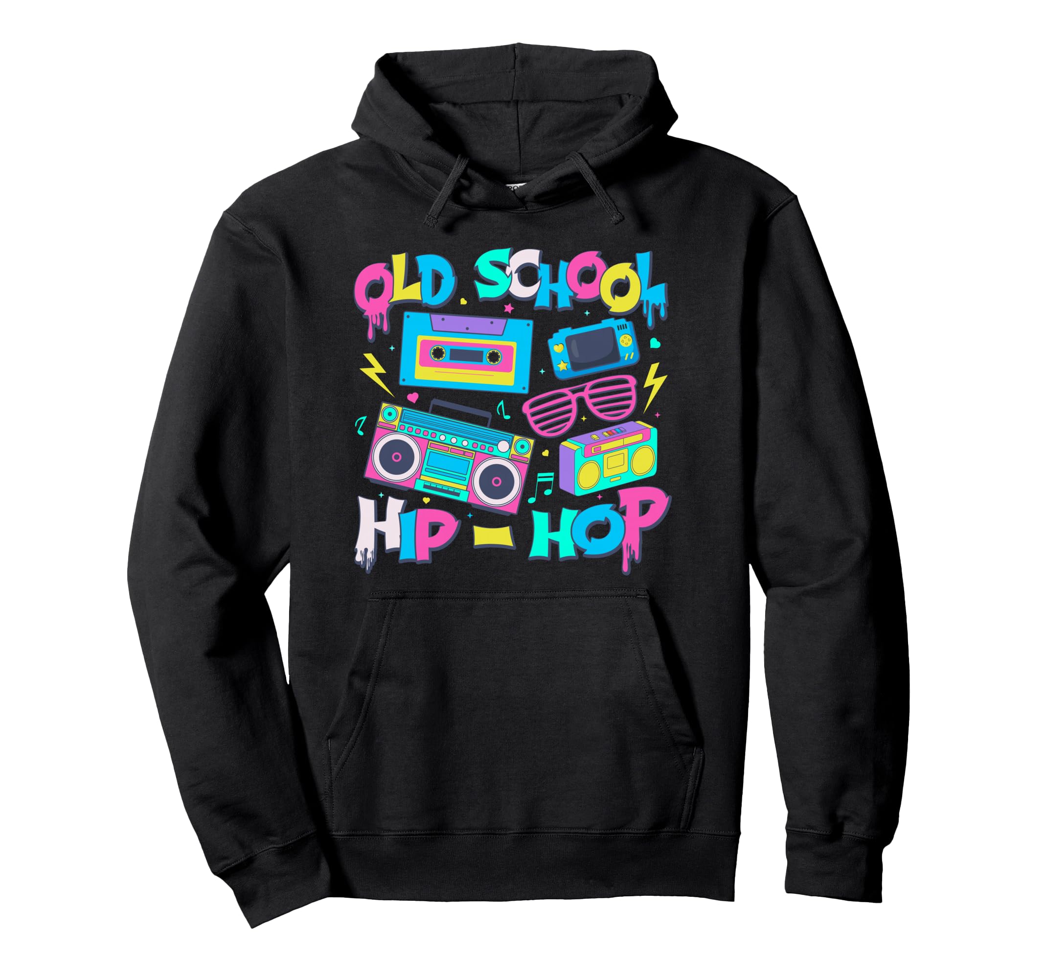 Old School Hip Hop 80S 90S Music Hoodie - Novelty Apparel Men Women - T-Shirt, Sweatshirt, Hoodie