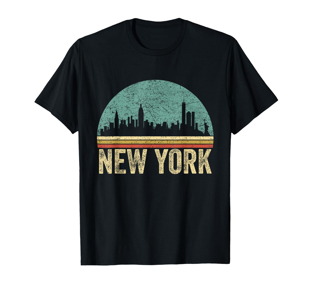 New York City Skyline 70S 80S T-Shirt - Fun Novelty Design Unisex - T-Shirt, Sweatshirt, Hoodie