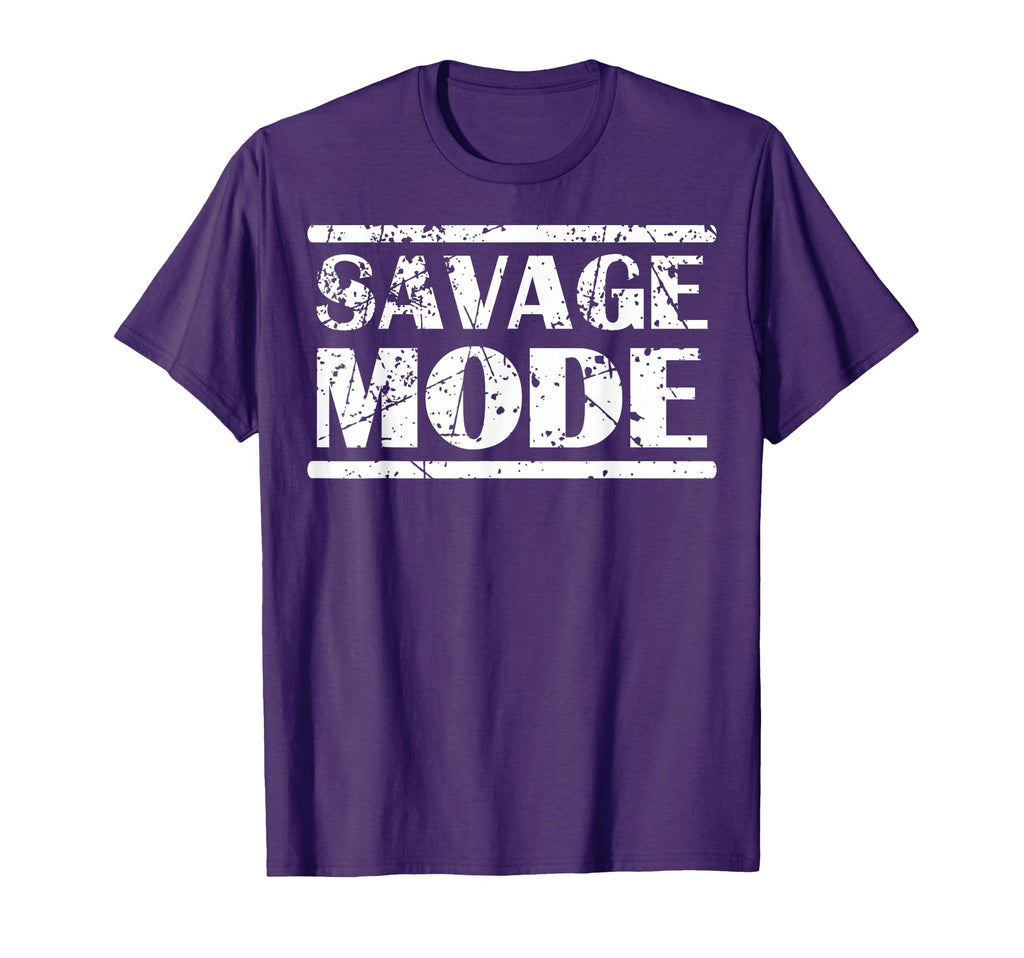 Savage Mode Distressed Funny Quotes T-Shirt - Streetwear Style Men Women - T-Shirt, Sweatshirt, Hoodie