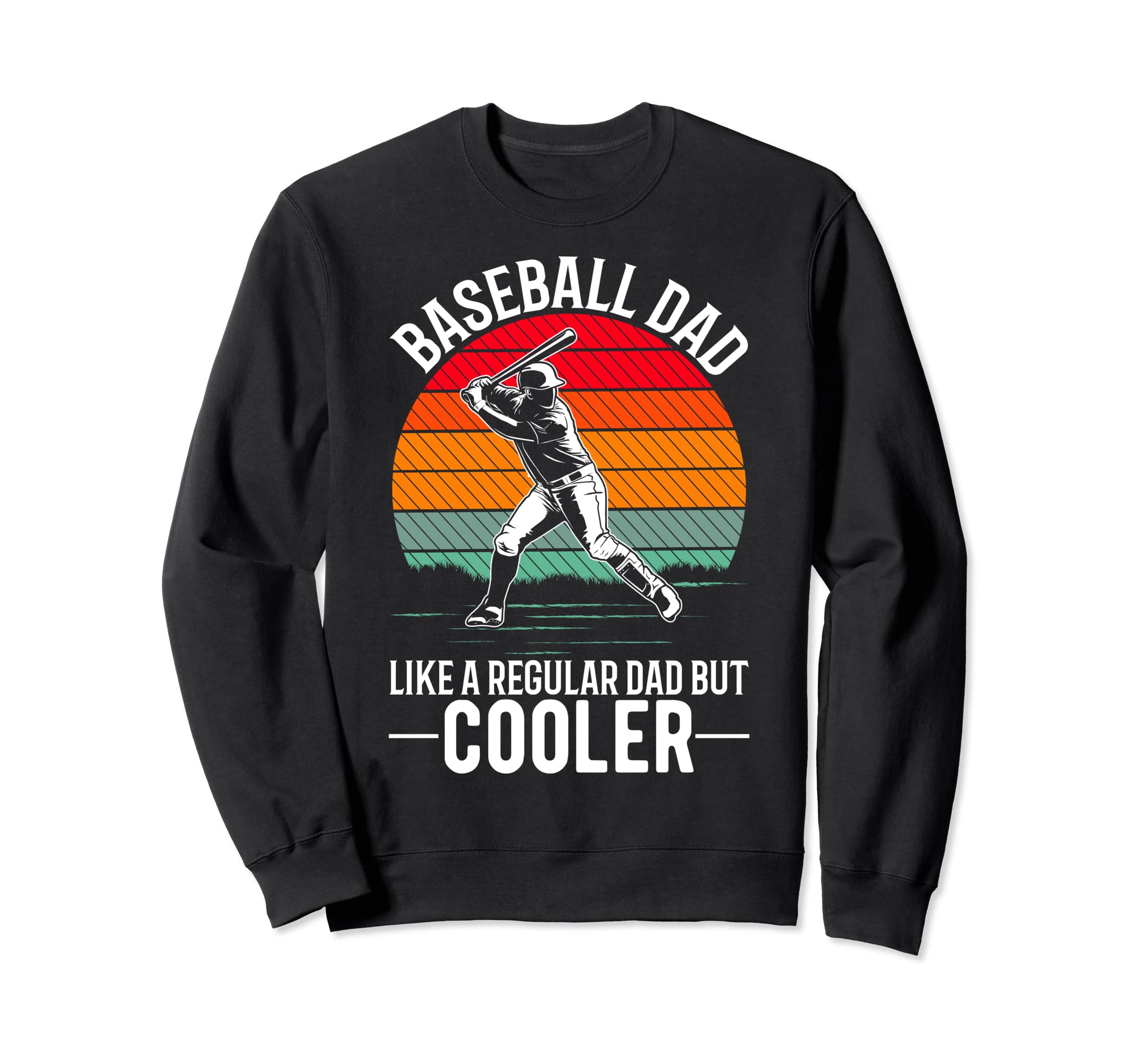 Baseball Dad Father Sweatshirt - Custom Art Print for Adults - T-Shirt, Sweatshirt, Hoodie