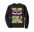 Rollerskate Runs Jesus And Roller Sweatshirt - Streetwear Style Unisex - T-Shirt, Sweatshirt, Hoodie