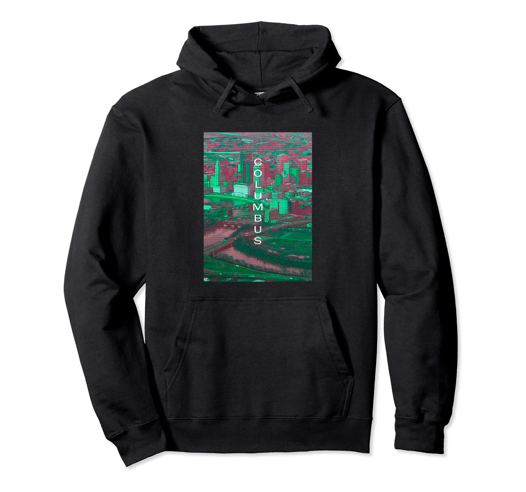 Ohio Vaporwave Aesthetic Souvenir Oh Hoodie - Custom Art Print for Adults - T-Shirt, Sweatshirt, Hoodie