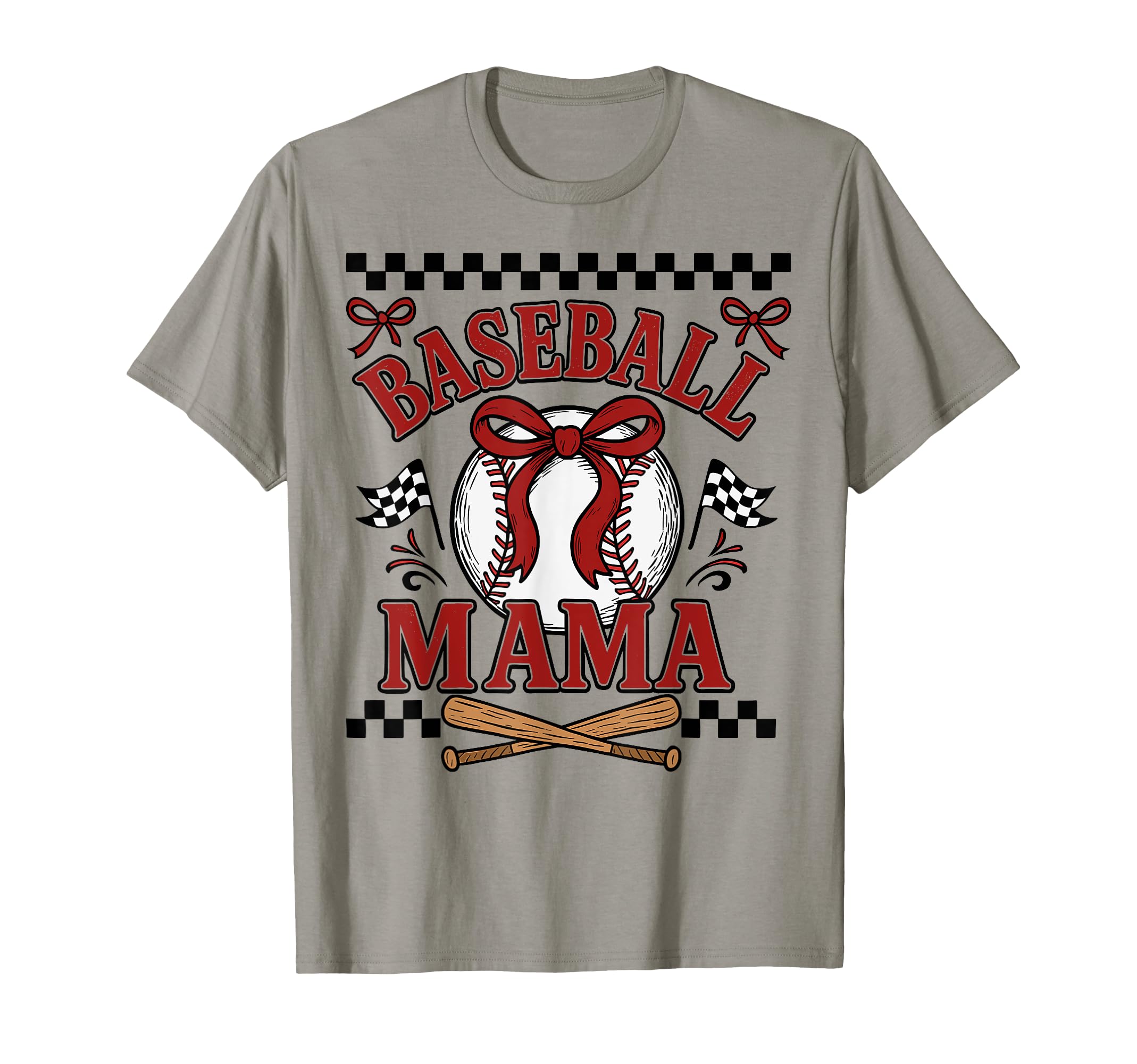 Baseball Mom Coquette Bow Baseball T-Shirt - Graphic Print for Adults - T-Shirt, Sweatshirt, Hoodie