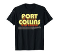 Fort Collins Colorado Stripes T-Shirt - Custom Art Print Unisex - T-Shirt, Sweatshirt, Hoodie