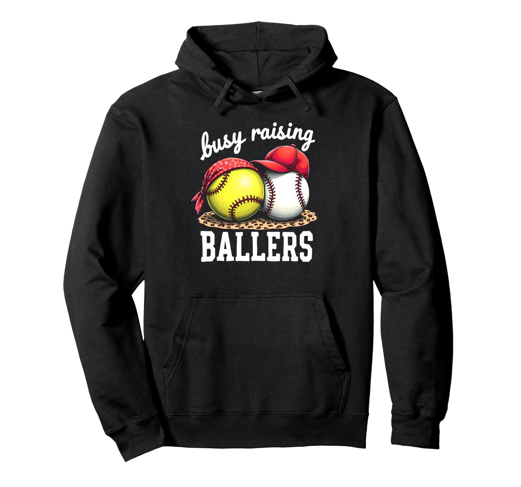 Fulfilled Busy Raising Ballers Hoodie - Minimalist Print Men Women - T-Shirt, Sweatshirt, Hoodie