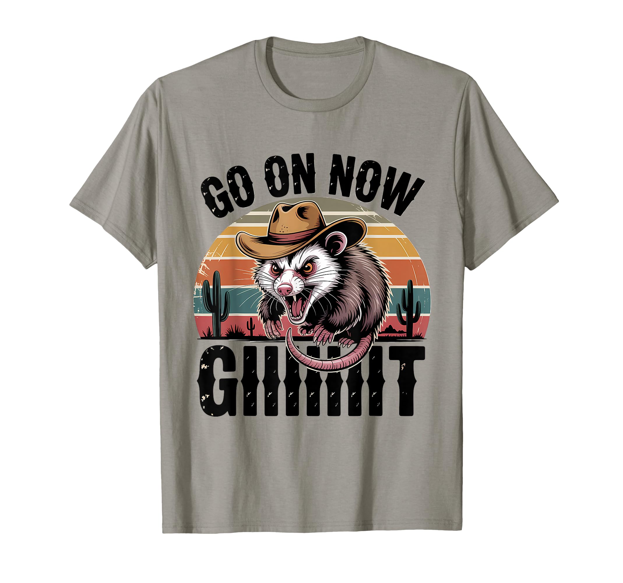 Go Now Git Western Country Possum T-Shirt - Casual Everyday Wear Unisex - T-Shirt, Sweatshirt, Hoodie