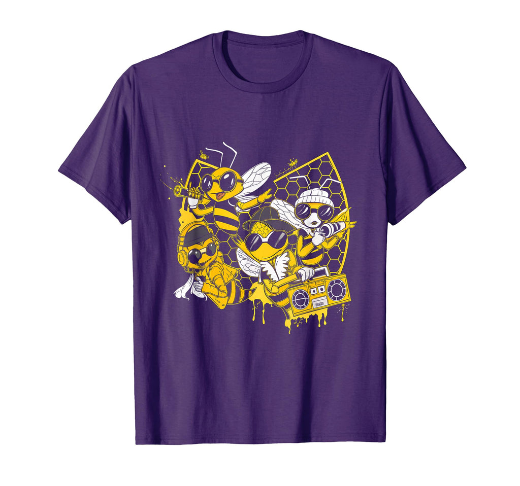 Bees Hip Hop Rap Music Lover T-Shirt - Custom Art Print Unisex - T-Shirt, Sweatshirt, Hoodie