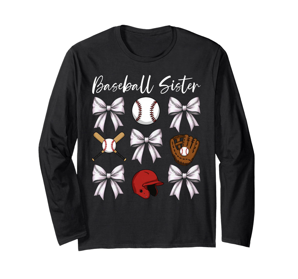 Baseball Sister Helmet Ball Bat Sweatshirt - Minimalist Print Men Women - T-Shirt, Sweatshirt, Hoodie