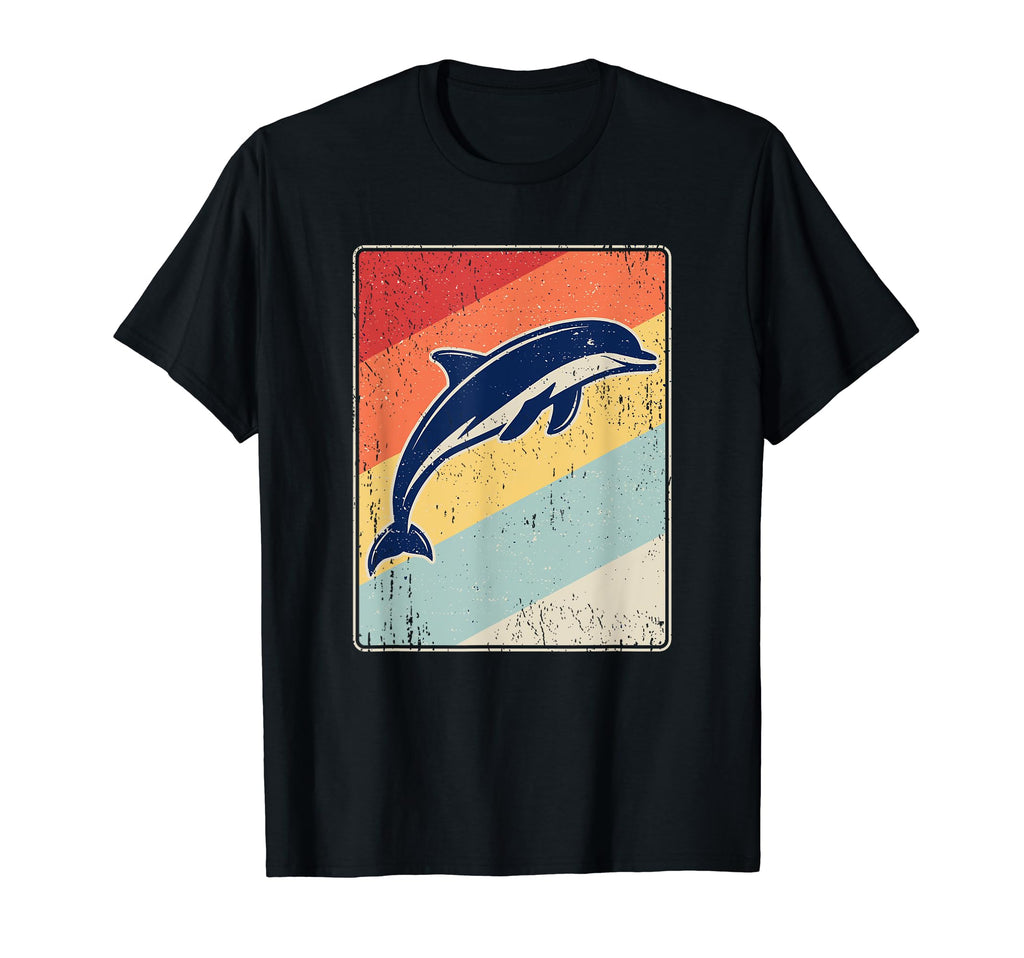 Dolphin Dolphin Distressed Gift T-Shirt - Trendy Graphic Unisex - T-Shirt, Sweatshirt, Hoodie