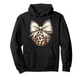Leopard Baseball Coquette Bow Mama Mom Hoodie - Graphic Print Men Women - T-Shirt, Sweatshirt, Hoodie