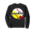Baseball Softball Grandma Proud Sweatshirt - Novelty Apparel Men Women - T-Shirt, Sweatshirt, Hoodie