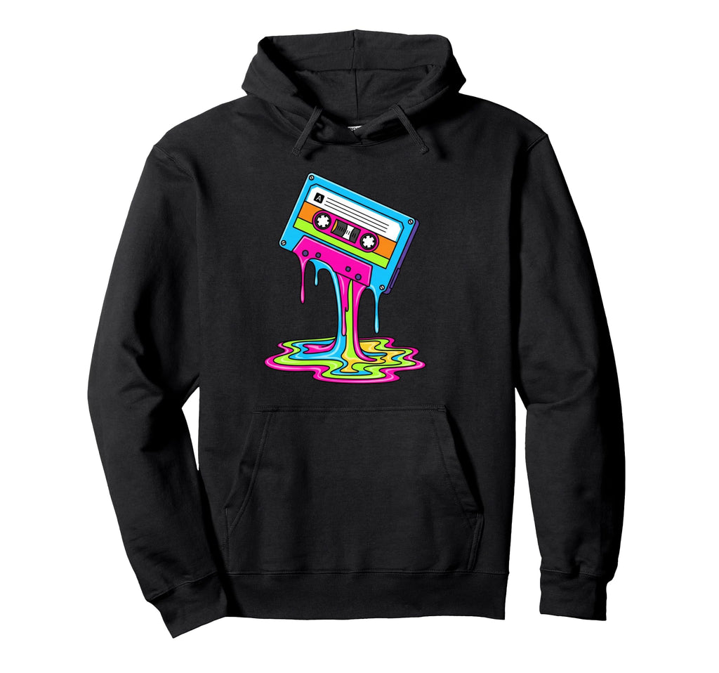 Melting Cassette Tape 90S 80S Art Hoodie - Streetwear Style Unisex - T-Shirt, Sweatshirt, Hoodie