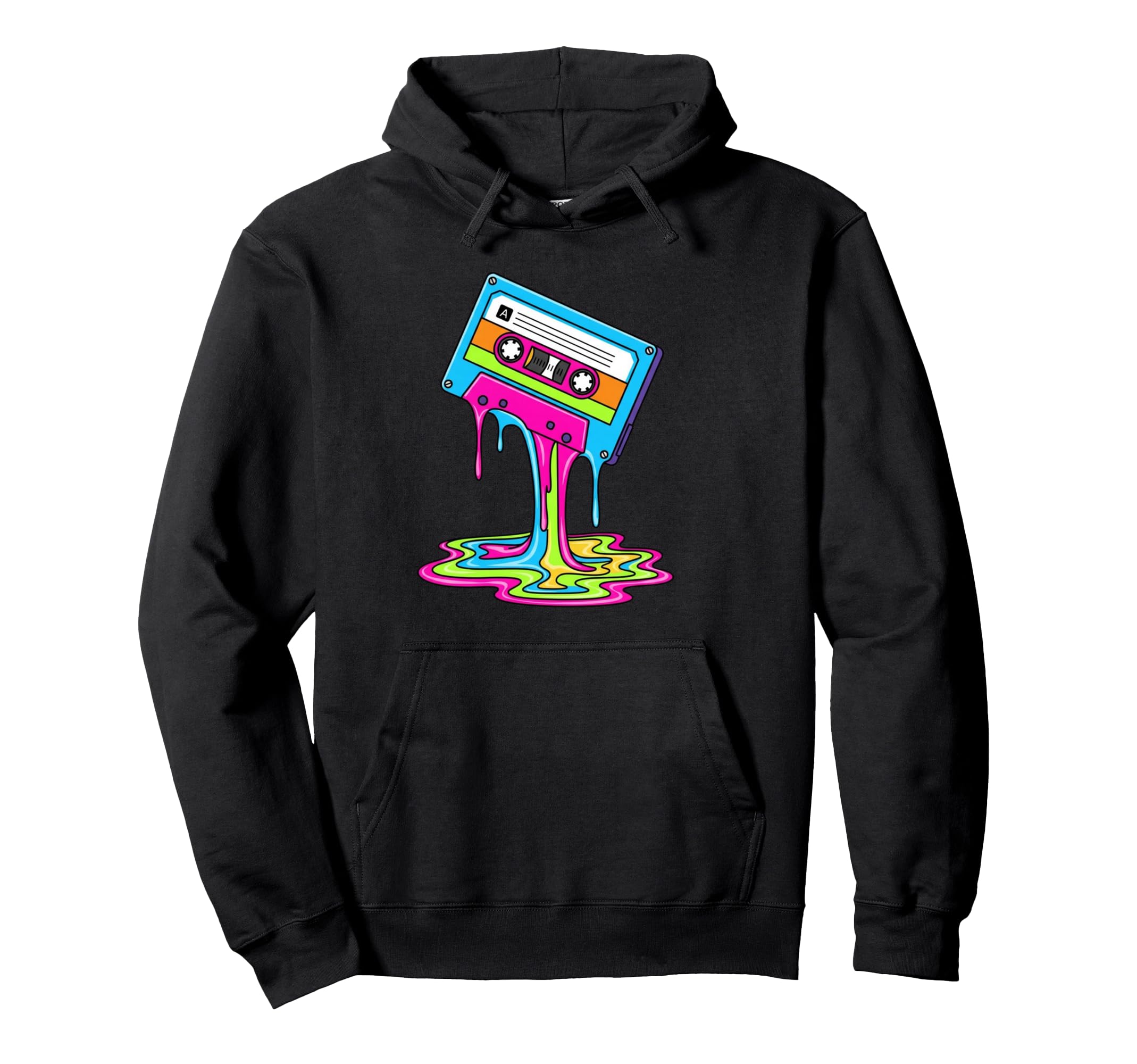 Melting Cassette Tape 90S 80S Art Hoodie - Streetwear Style Unisex - T-Shirt, Sweatshirt, Hoodie