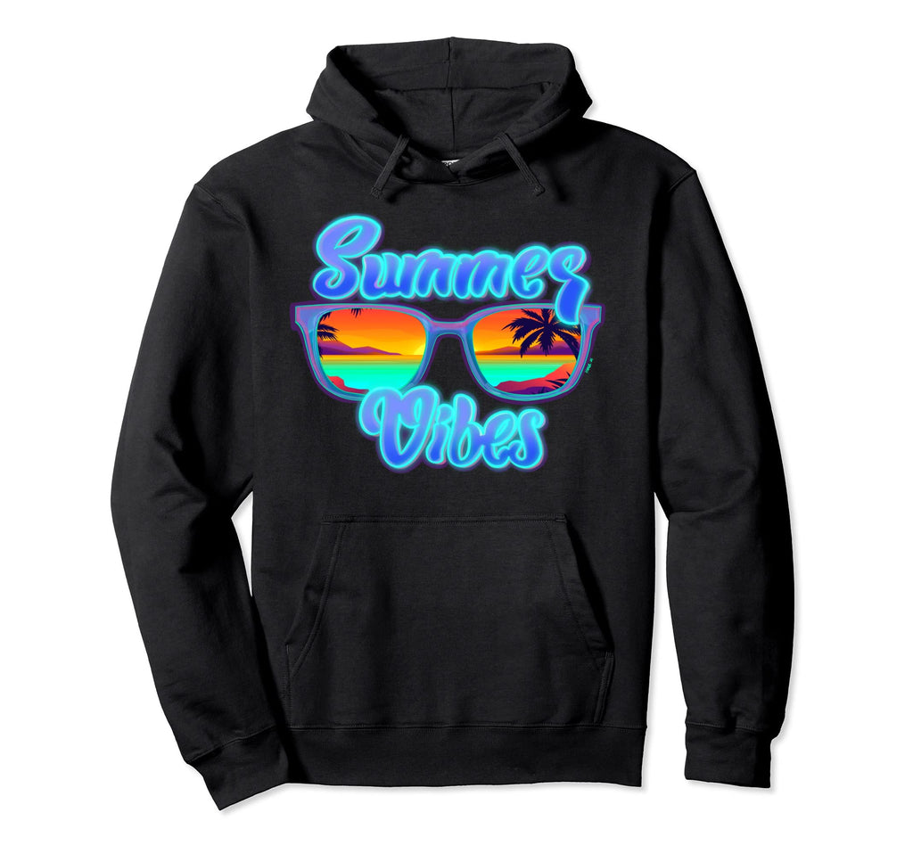 Vaporwave Aesthetic Sunglasses Summer Hoodie - Trendy Graphic Men Women - T-Shirt, Sweatshirt, Hoodie