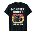 Monster Truck Are My Jam Sunset Engines T-Shirt - Unique Graphic Men Women - T-Shirt, Sweatshirt, Hoodie
