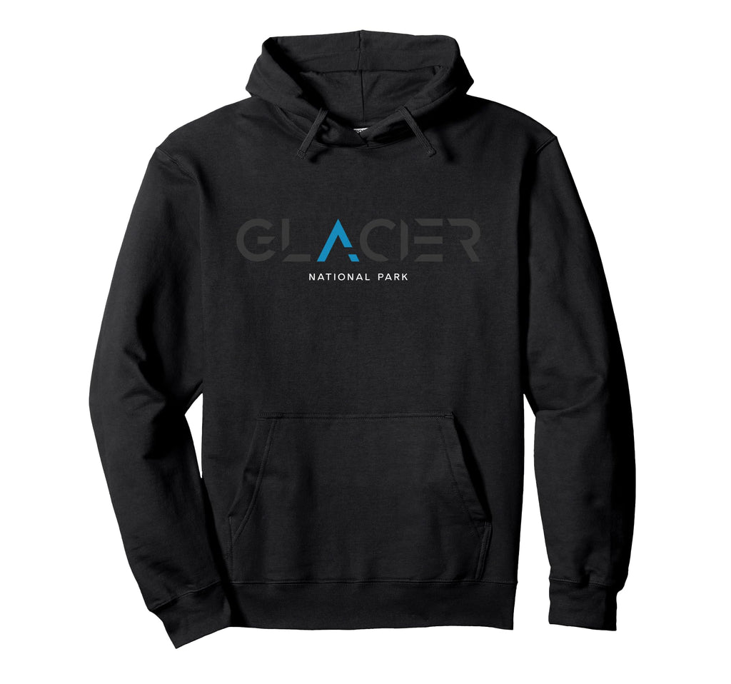 Glacier National Park Montana Tonal Hoodie - Unique Graphic for Adults - T-Shirt, Sweatshirt, Hoodie