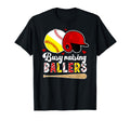 Busy Raising Ballers Baseball Softball Mom T-Shirt - Unique Graphic Unisex - T-Shirt, Sweatshirt, Hoodie