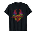 Journey Colorful Rainbow Winged Heart T-Shirt - Unique Graphic Men Women - T-Shirt, Sweatshirt, Hoodie