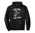 Play Loud Monkey Guitar Funny Hoodie - Fun Novelty Design for Adults - T-Shirt, Sweatshirt, Hoodie