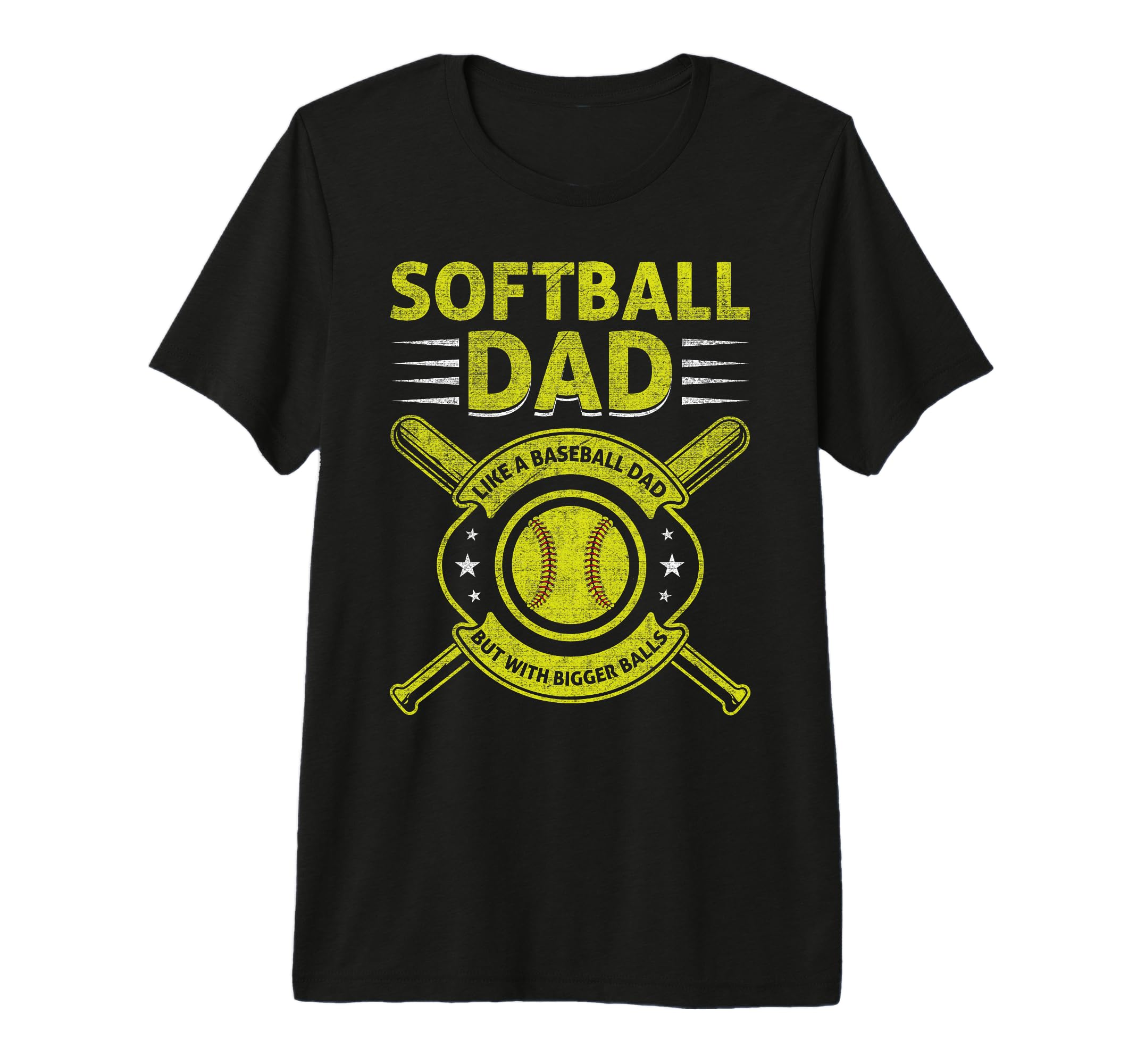 Mens Softball Dad Like Baseball T-Shirt - Fun Novelty Design for Adults - T-Shirt, Sweatshirt, Hoodie