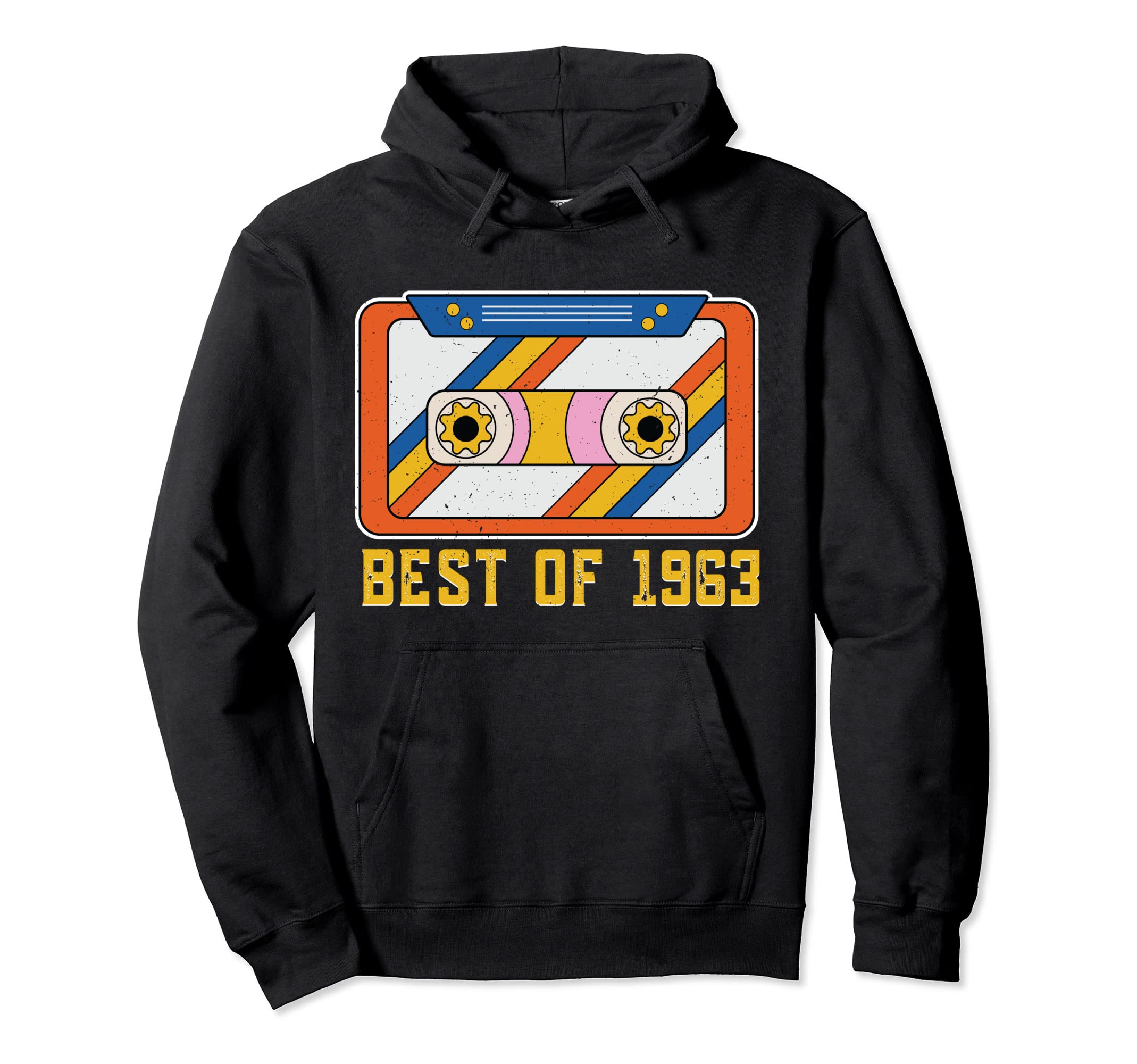 Best 1963 Cassette Tape 60 Years Old Hoodie - Unique Graphic for Adults - T-Shirt, Sweatshirt, Hoodie