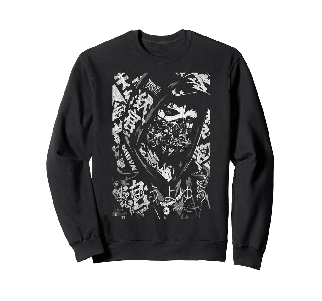 Japanese Streetwear Cyberpunk Y2K Sweatshirt - Graphic Print Men Women - T-Shirt, Sweatshirt, Hoodie