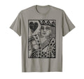 King Hearts Distressed Playing Card T-Shirt - Custom Art Print Unisex - T-Shirt, Sweatshirt, Hoodie