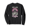 Just Who Loves Coffee Sweatshirt - Casual Everyday Wear for Adults - T-Shirt, Sweatshirt, Hoodie