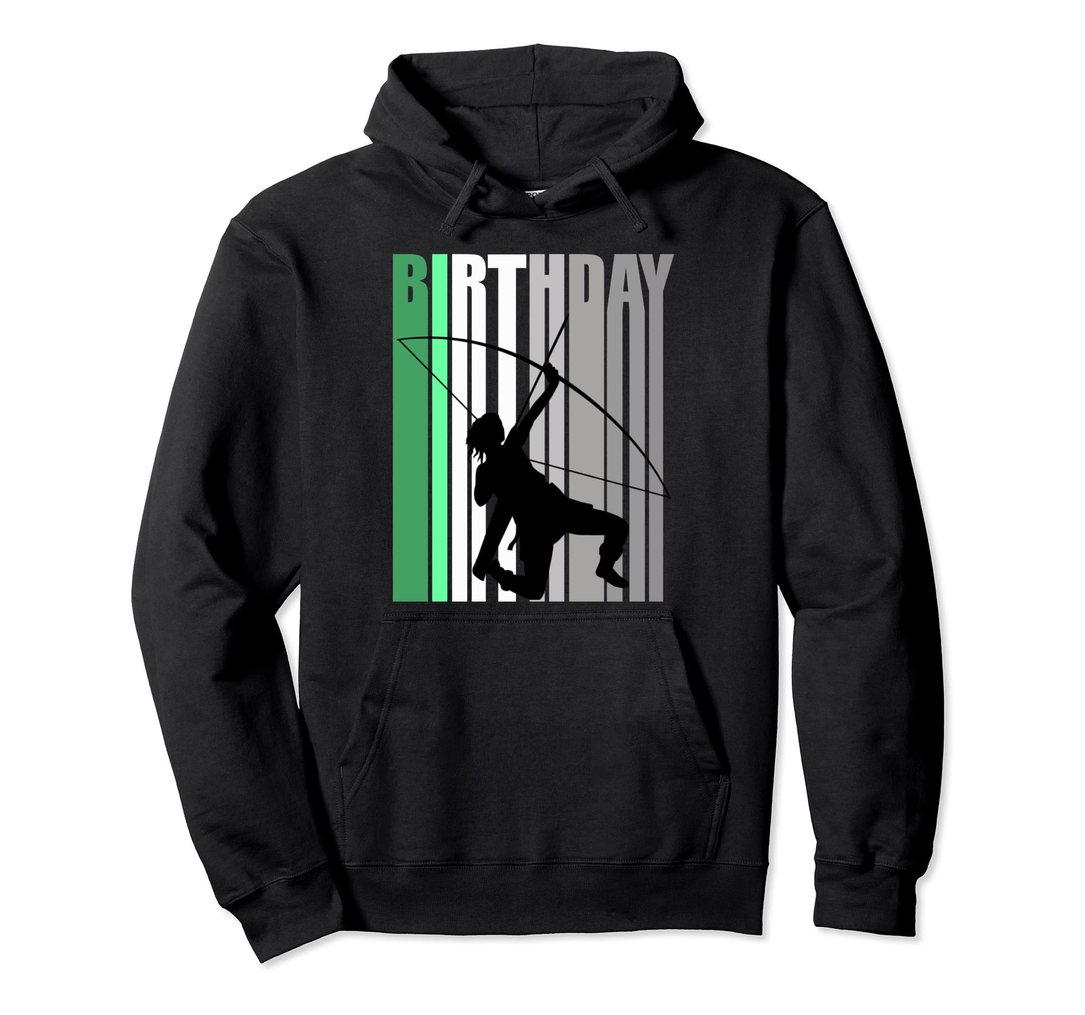 Green Archery Birthday Colorful Hoodie - Custom Art Print Men Women - T-Shirt, Sweatshirt, Hoodie
