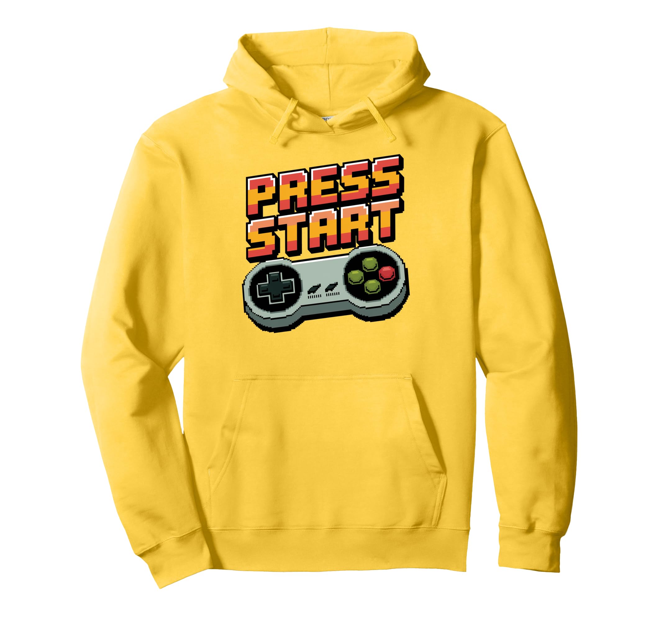 Press Start Gaming Controller Gaming Hoodie - Graphic Print for Adults - T-Shirt, Sweatshirt, Hoodie
