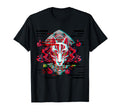 Kitsune Mask Glitch Anime Aesthetic T-Shirt - Novelty Apparel for Adults - T-Shirt, Sweatshirt, Hoodie