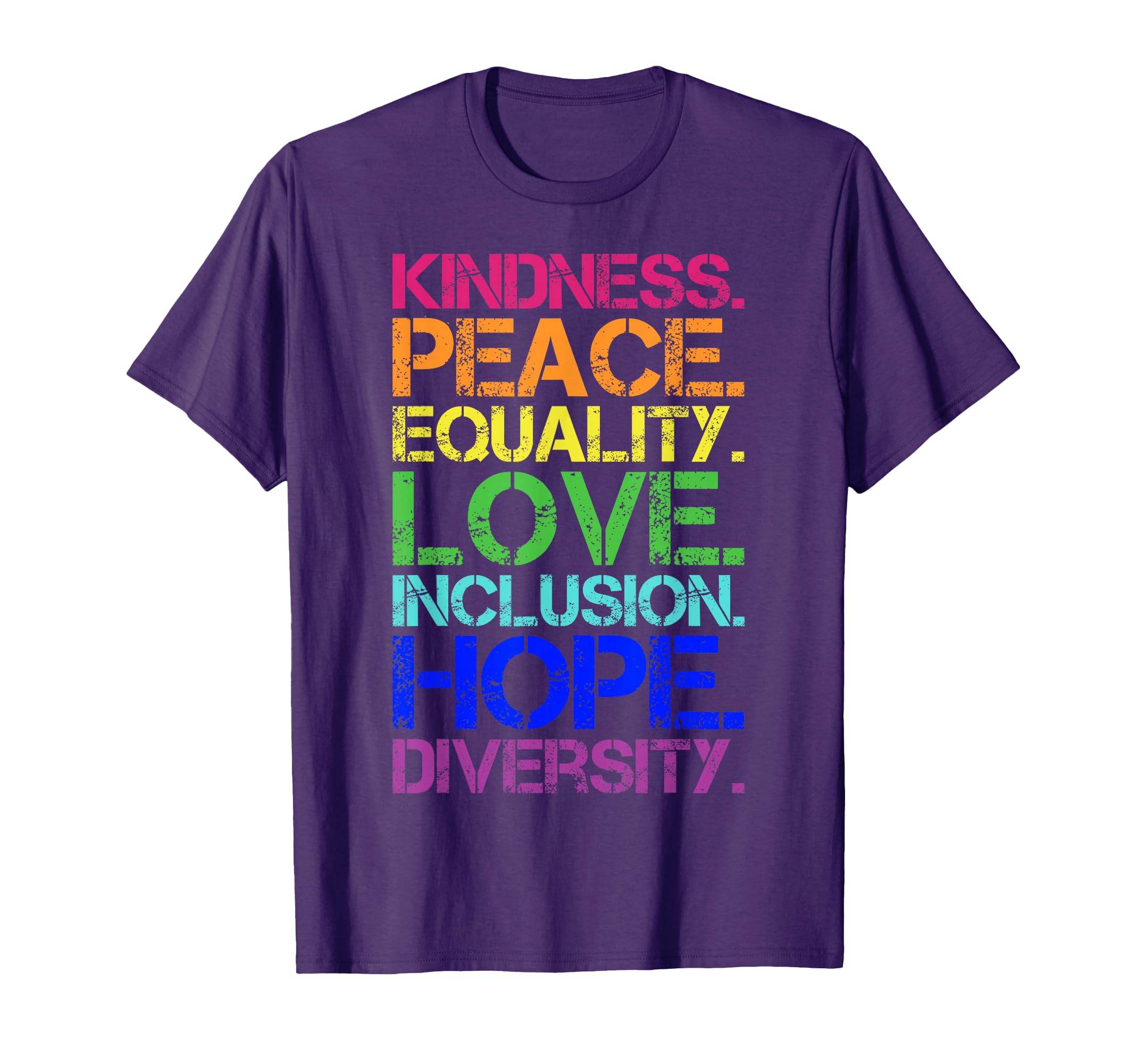 Peace Love Inclusion Equality T-Shirt - Custom Art Print for Adults - T-Shirt, Sweatshirt, Hoodie