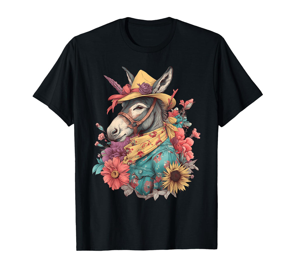 Donkey Cowboy Rodeo Cowgirl Western T-Shirt - Streetwear Style for Adults - T-Shirt, Sweatshirt, Hoodie