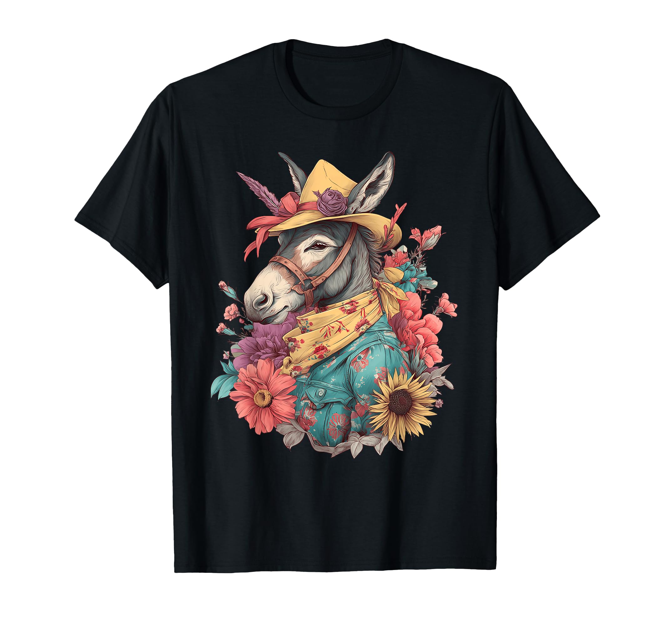 Donkey Cowboy Rodeo Cowgirl Western T-Shirt - Streetwear Style for Adults - T-Shirt, Sweatshirt, Hoodie