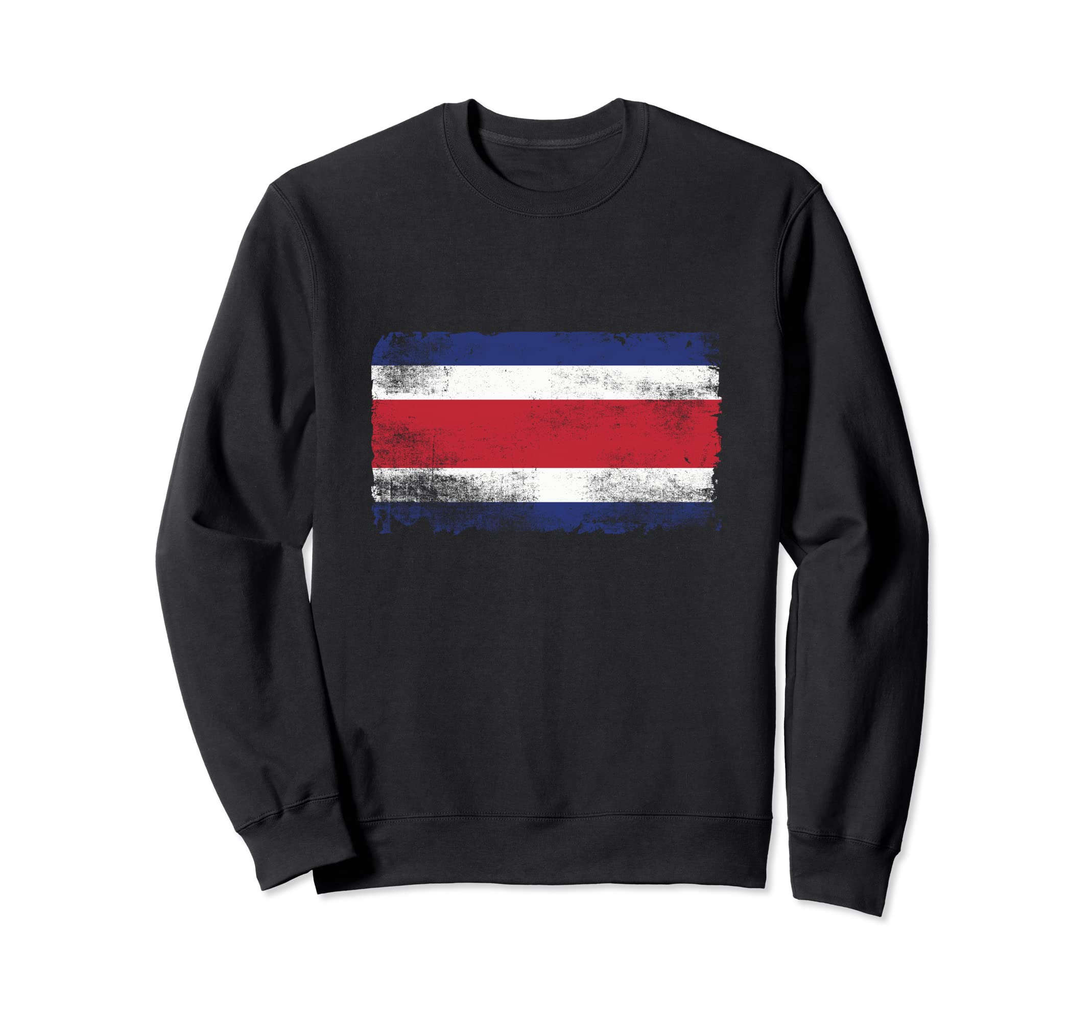 Distressed Costa Rica Flag Sweatshirt - Graphic Print Unisex - T-Shirt, Sweatshirt, Hoodie