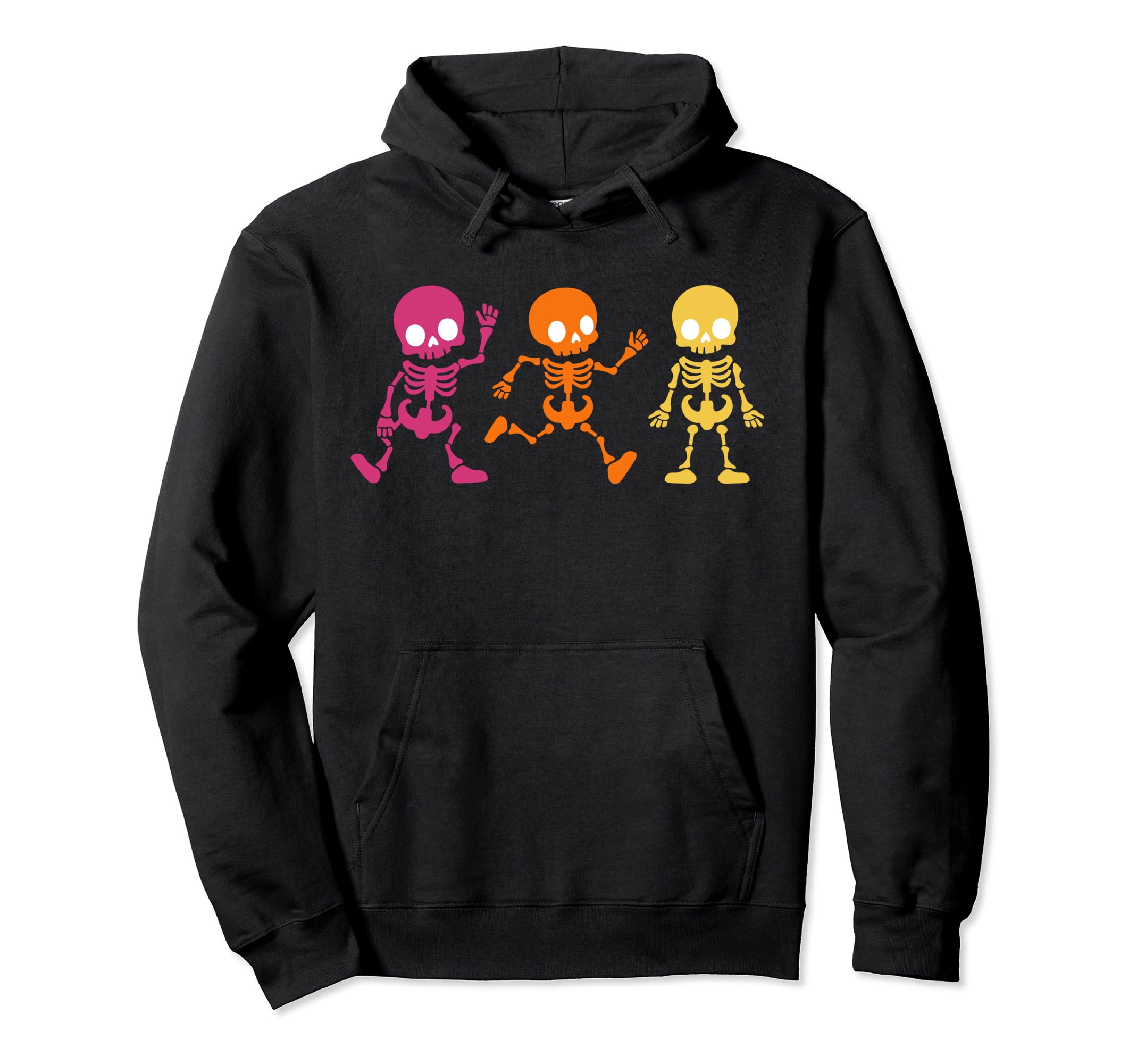 Funky Groovy Hippe Boho Skeletons Halloween Hoodie - Unique Graphic Unisex - T-Shirt, Sweatshirt, Hoodie