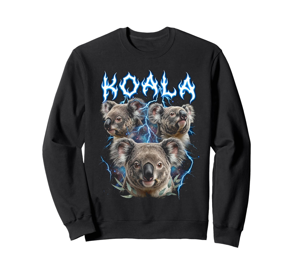 Koala 90S Heavy Metal Koala Animal Sweatshirt - Unique Graphic Men Women - T-Shirt, Sweatshirt, Hoodie