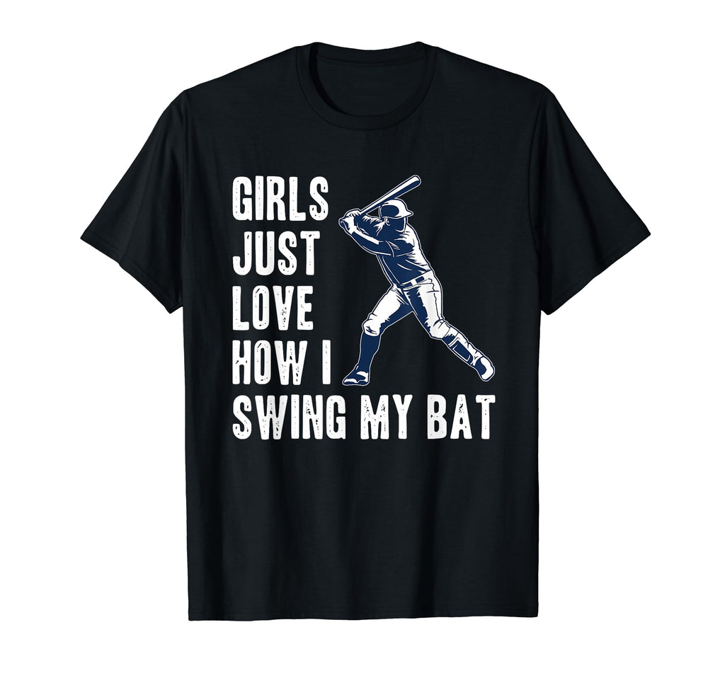 Funny Mens Baseball Joke Just Love How T-Shirt - Unique Graphic for Adults - T-Shirt, Sweatshirt, Hoodie