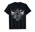 Cross Wings Y2K Alt Grunge Emo T-Shirt - Fun Novelty Design for Adults - T-Shirt, Sweatshirt, Hoodie