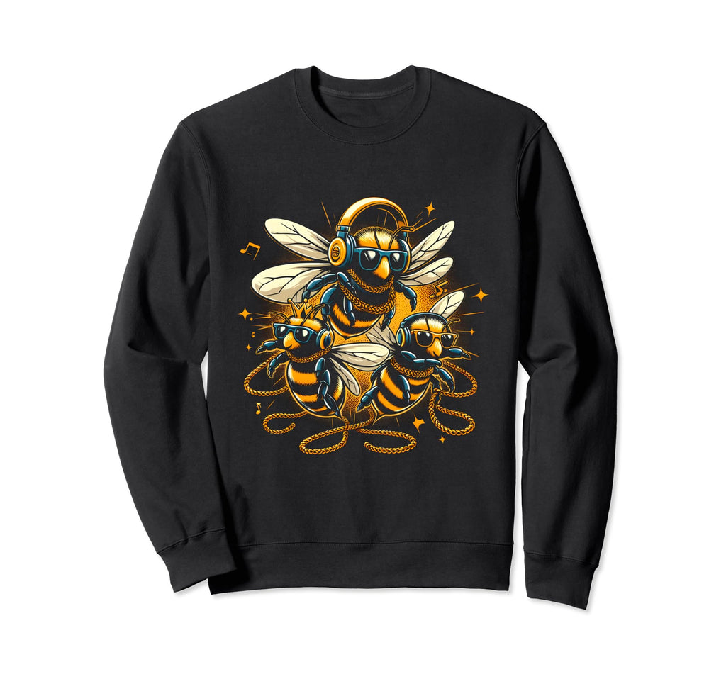 Bees Hip Hop Rap Old School Sweatshirt - Casual Everyday Wear for Adults - T-Shirt, Sweatshirt, Hoodie