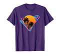 80S Palm Tree Sunset Nostalgic T-Shirt - Casual Everyday Wear for Adults - T-Shirt, Sweatshirt, Hoodie