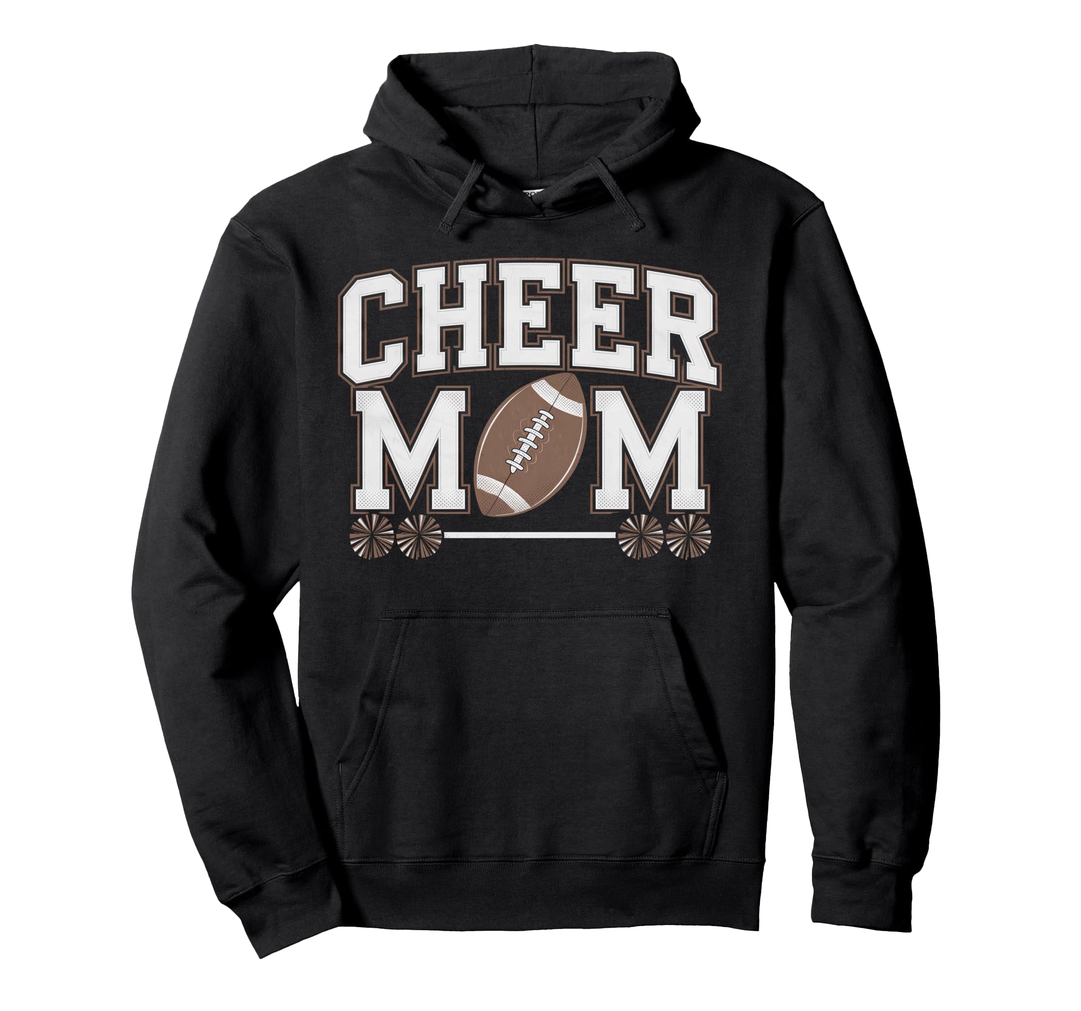 Cheer Mom Mother Bow Cheerleader Game Hoodie - Novelty Apparel Men Women - T-Shirt, Sweatshirt, Hoodie