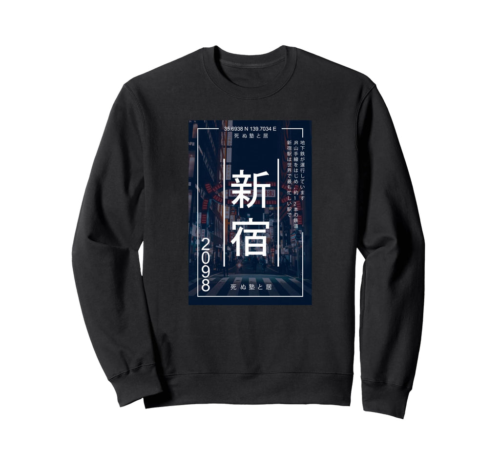 Japanese Cyberpunk Tokyo Sweatshirt - Casual Everyday Wear for Adults - T-Shirt, Sweatshirt, Hoodie