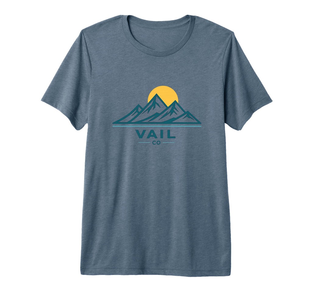Vail Colorado Co Vail Co 70S Tri T-Shirt - Fun Novelty Design Men Women - T-Shirt, Sweatshirt, Hoodie