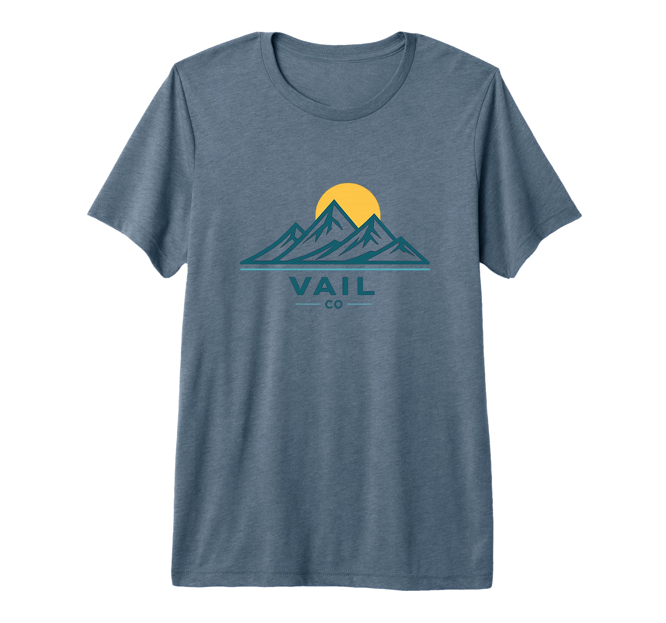 Vail Colorado Co Vail Co 70S Tri T-Shirt - Fun Novelty Design Men Women - T-Shirt, Sweatshirt, Hoodie