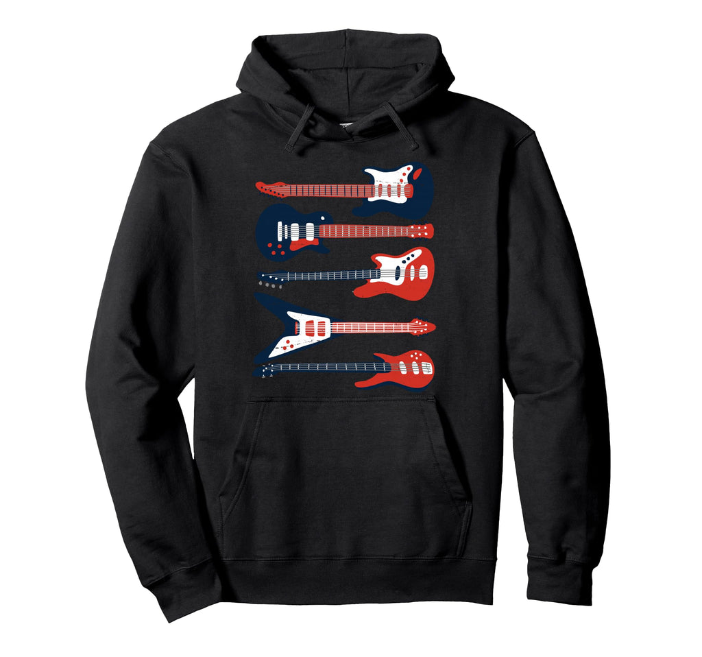 Guitar Guitars Music Band Guitarist Hoodie - Custom Art Print Unisex - T-Shirt, Sweatshirt, Hoodie