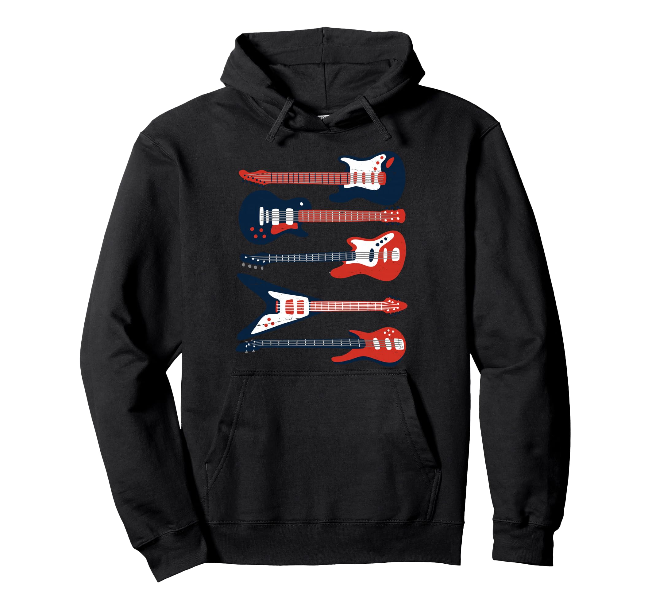 Guitar Guitars Music Band Guitarist Hoodie - Custom Art Print Unisex - T-Shirt, Sweatshirt, Hoodie