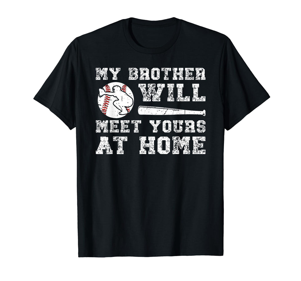 Home Baseball Catcher Brother T-Shirt - Minimalist Print Men Women - T-Shirt, Sweatshirt, Hoodie